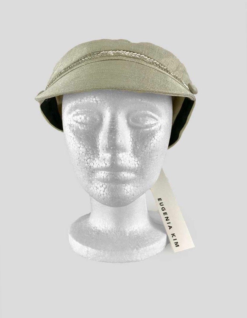 Eugenia Kim Elyse Champagne Hat With Bead Detail Size 0 S