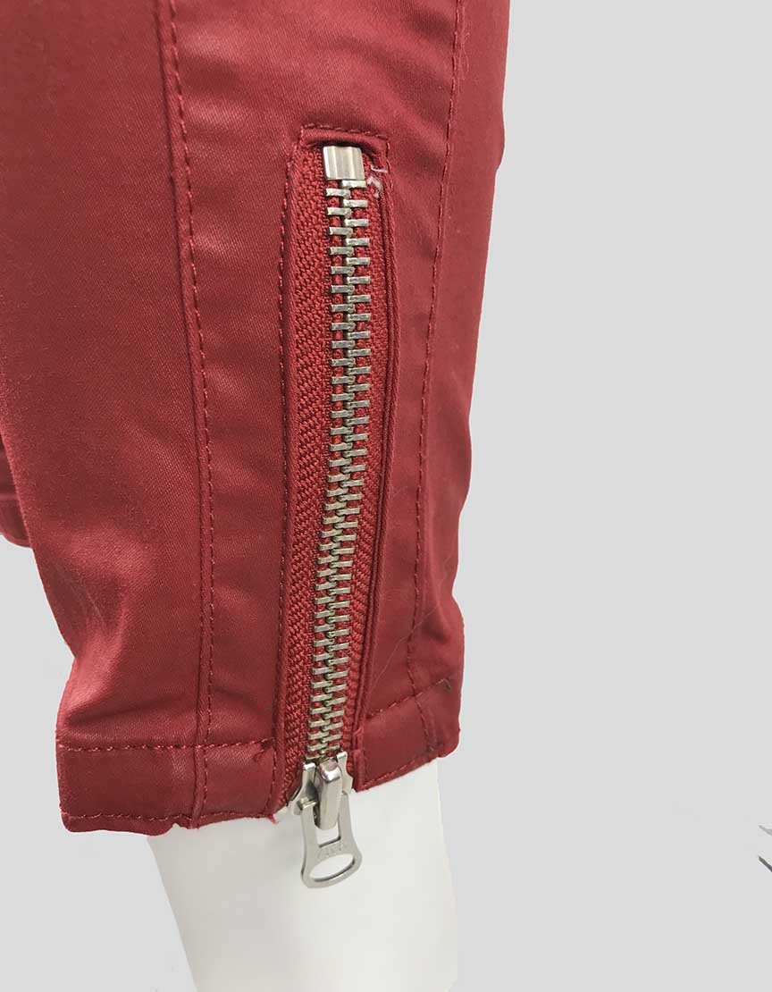 ISABEL MARANT For H&M Red Moto Pants - 38 EU | 8 US