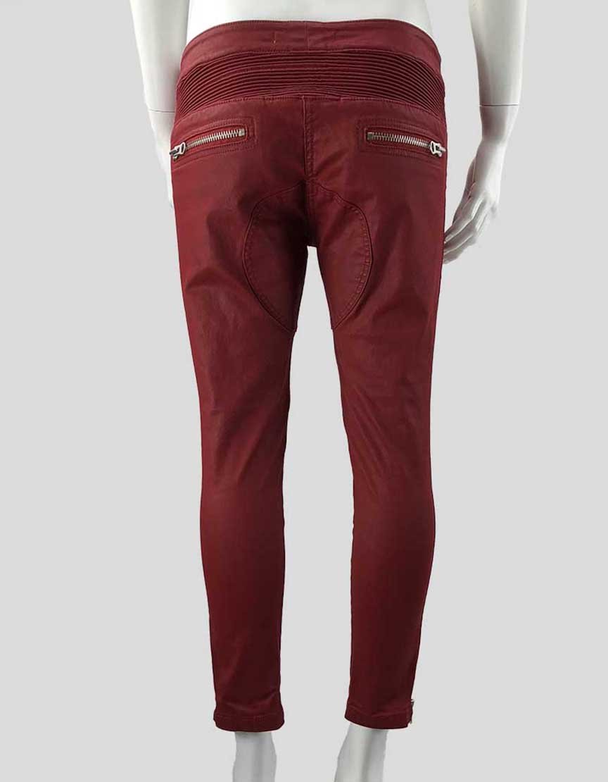 ISABEL MARANT For H&M Red Moto Pants - 38 EU | 8 US