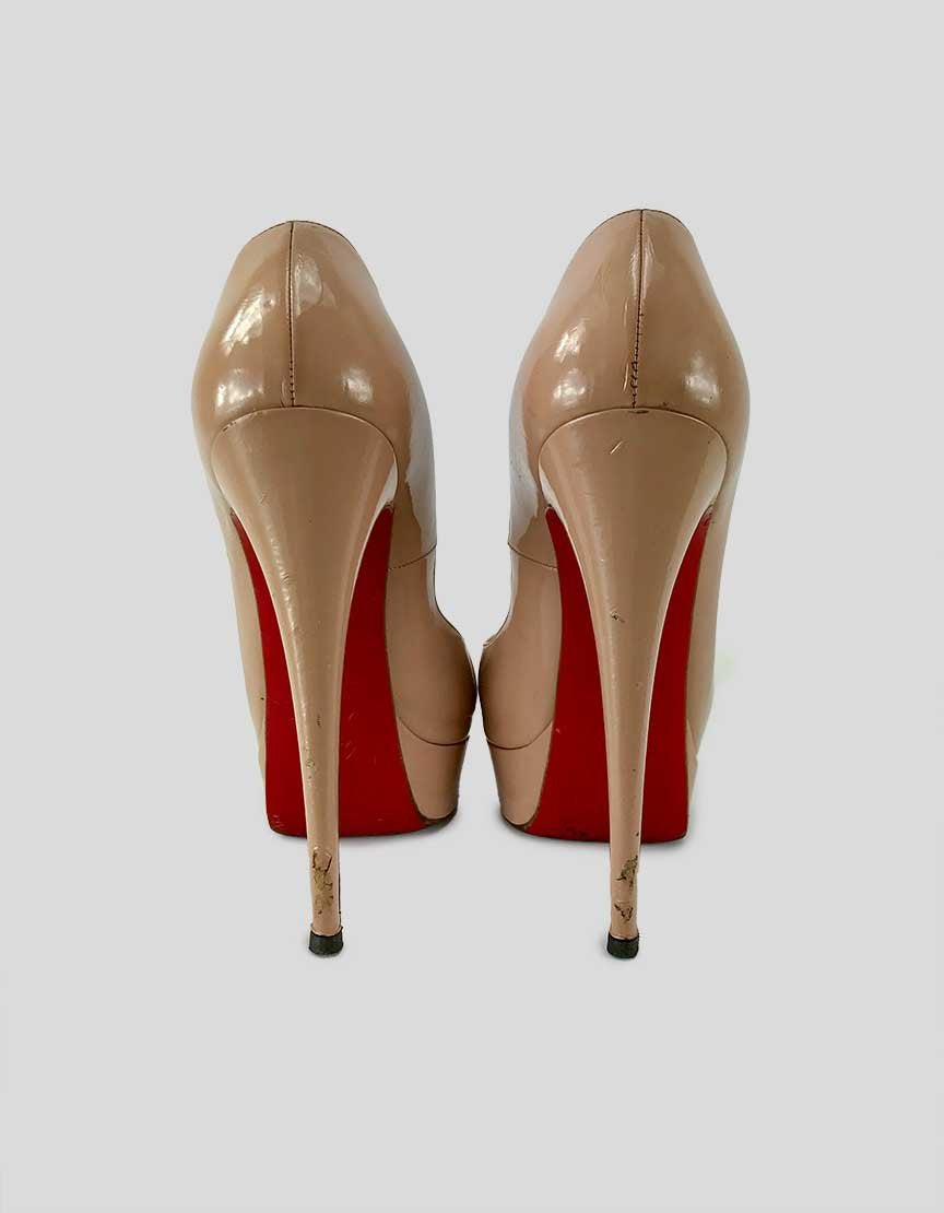 CHRISTIAN LOUBOUTIN Peep Toe Platform Heels - 38 IT | 8 US