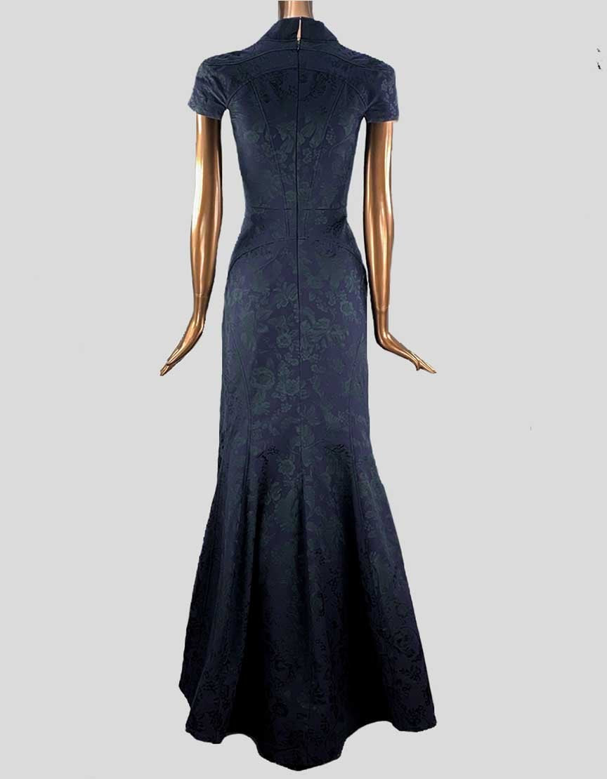 Zac Posen Navy Blue Gown - 4 US