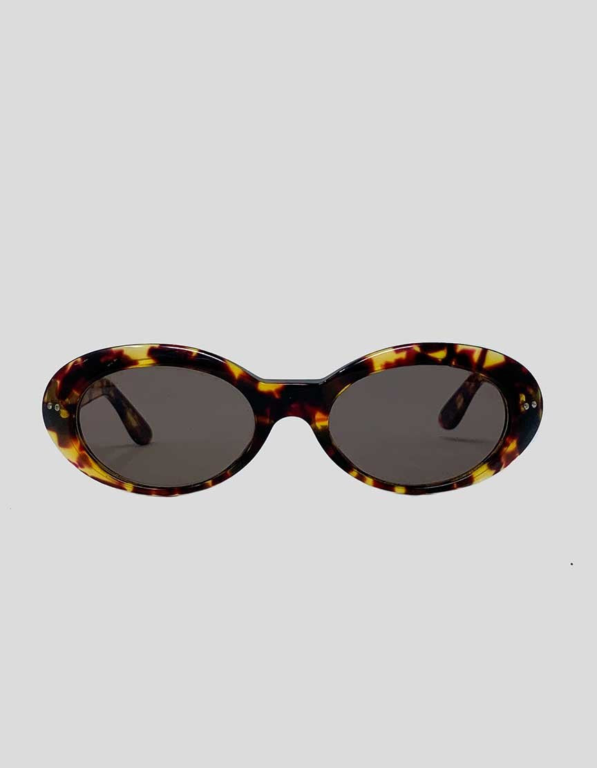 Gucci Tortoise Sunglasses In Tortoise With Gucci Branding On Arms