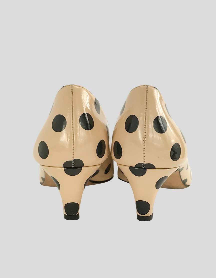 KATE SPADE NEW YORK Polka Dot Pointed Toe Kitten Heel - 7B US