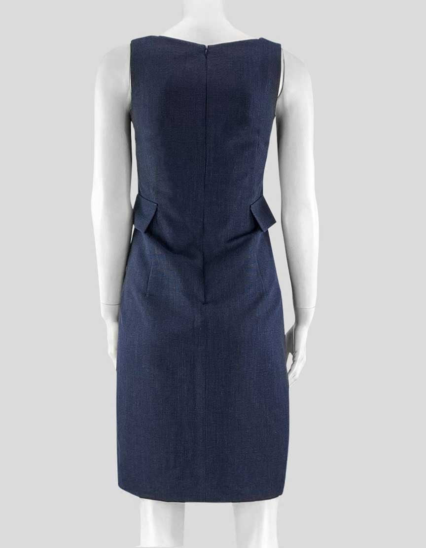 Akris Bergdorf Goodman Navy Blue Shift Dress With Accompanying Jacket 6US