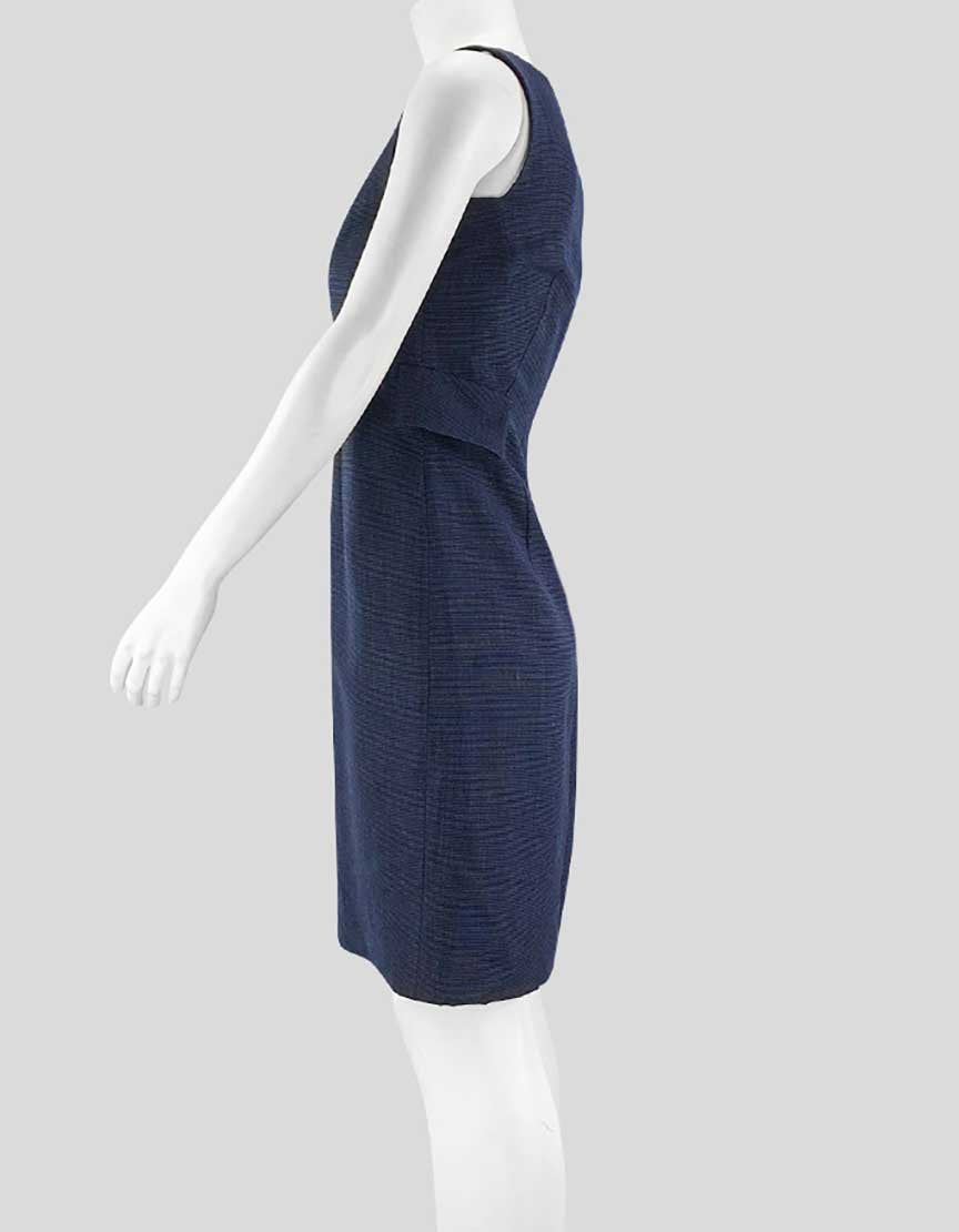 Akris Bergdorf Goodman Navy Blue Shift Dress With Accompanying Jacket 6US