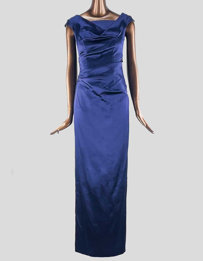 talbot runhof stretch satin dress Talbot Runhof Gathered Satin Minidress | Purple