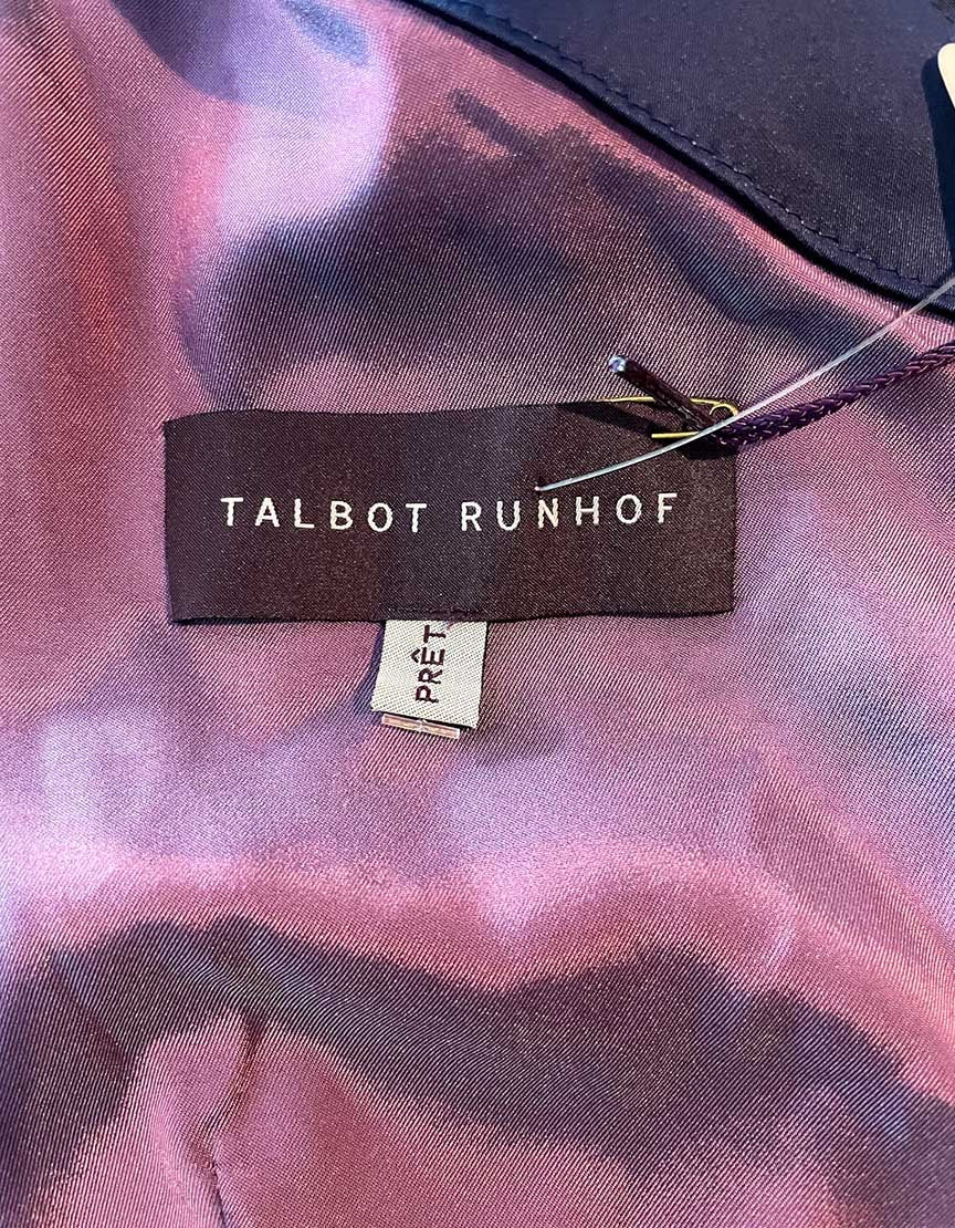 Talbot Runhof Satin Column Gown w/ Tags - 6 US | 36 IT