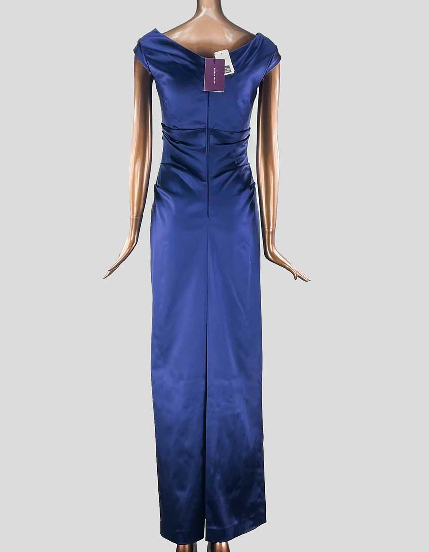 Talbot Runhof Satin Column Gown w/ Tags - 6 US | 36 IT