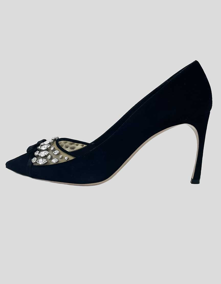 MIU MIU Evening Pumps With Pointed Toe - 38.5 IT | 8.5 US