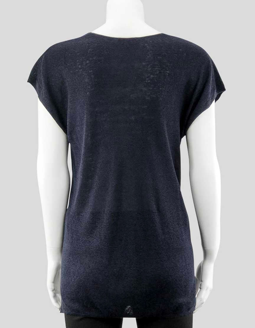 THEORY Short Sleeve Knit Top - Small/Petite