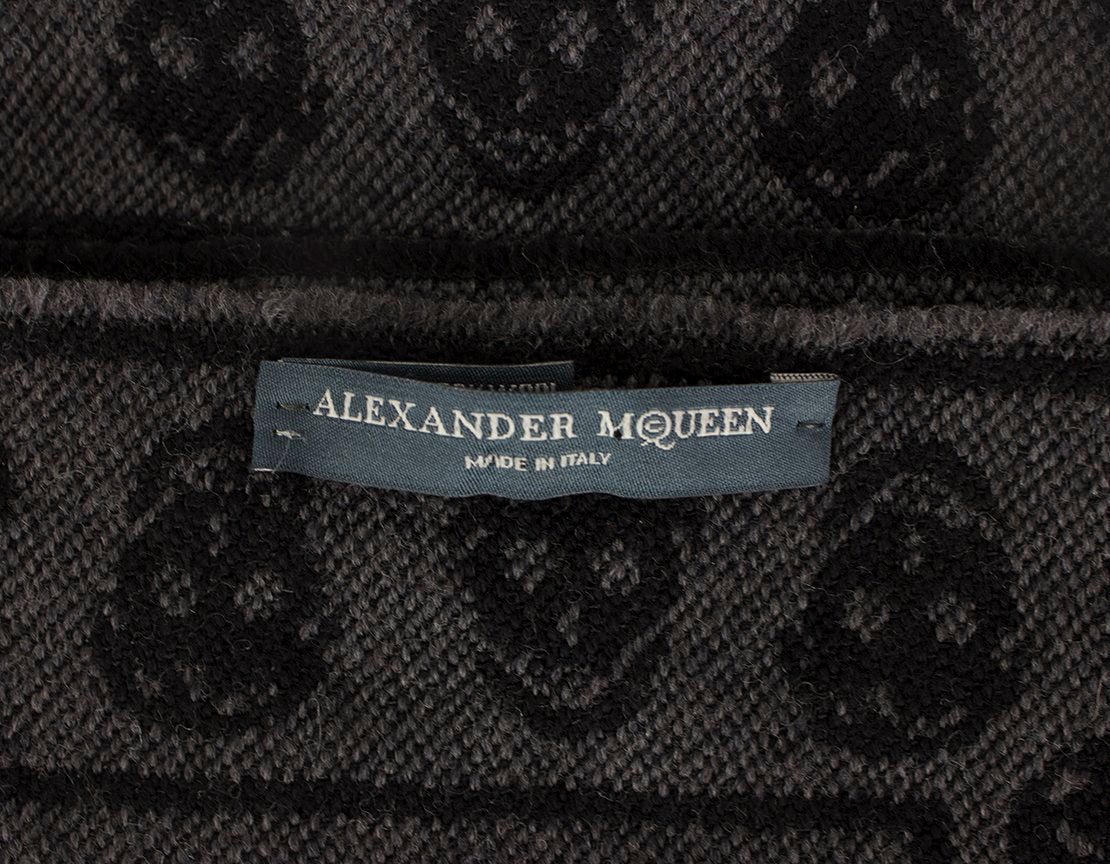 ALEXANDER McQUEEN Skull Wool Scarf - One Size