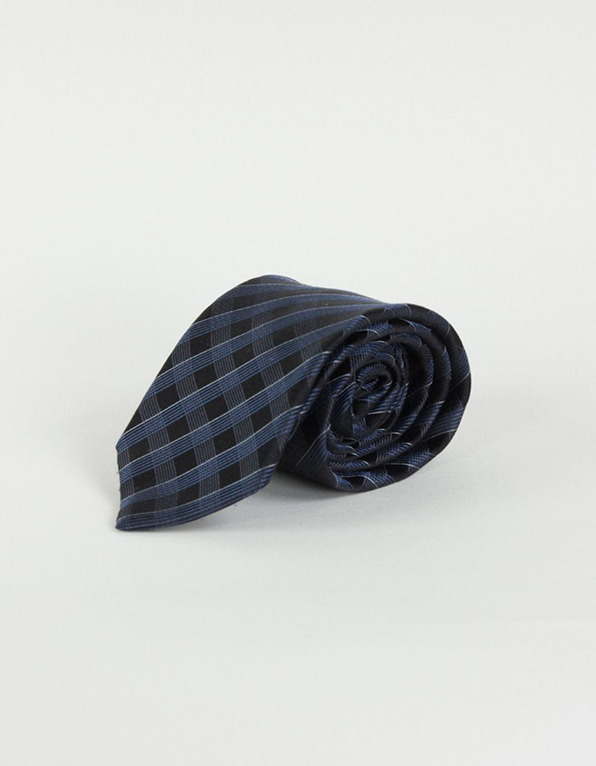 JOHN VARVATOS USA Black Tie with Stripes - One Size