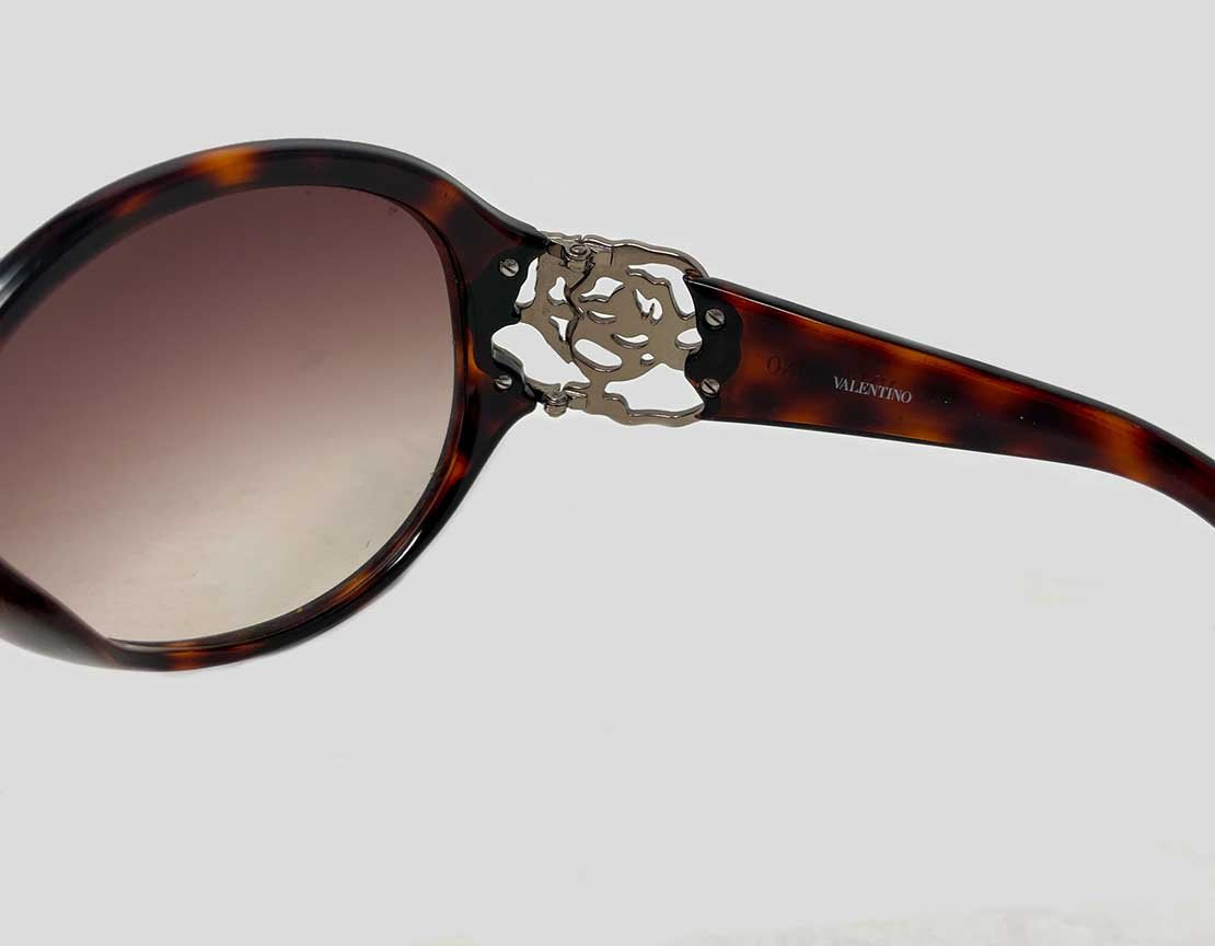 VALENTINO Rosettes Oversized Sunglasses - One Size