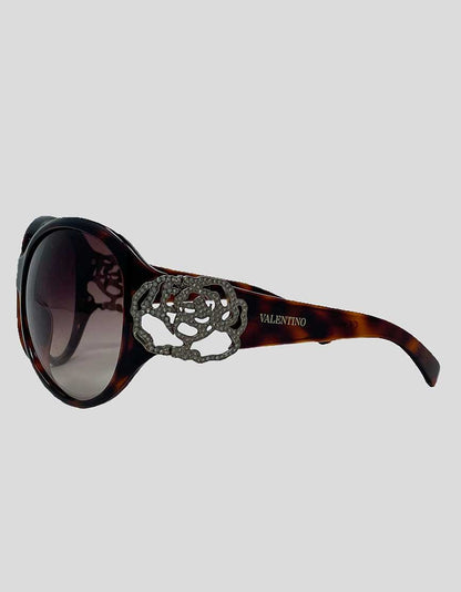 Valentino Rosettes Oversize Sunglasses