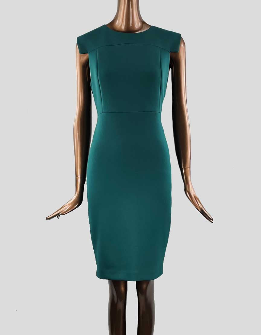 Calvin Klein Green Dress With Back Zipper - 8 US LuxAnthropy Calvin Klein Green Dress With Back Zipper - 8 US LuxAnthropy