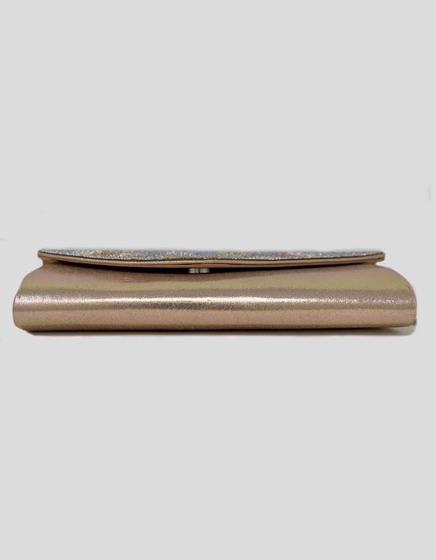 Champagne Evening Clutch With Embellishments