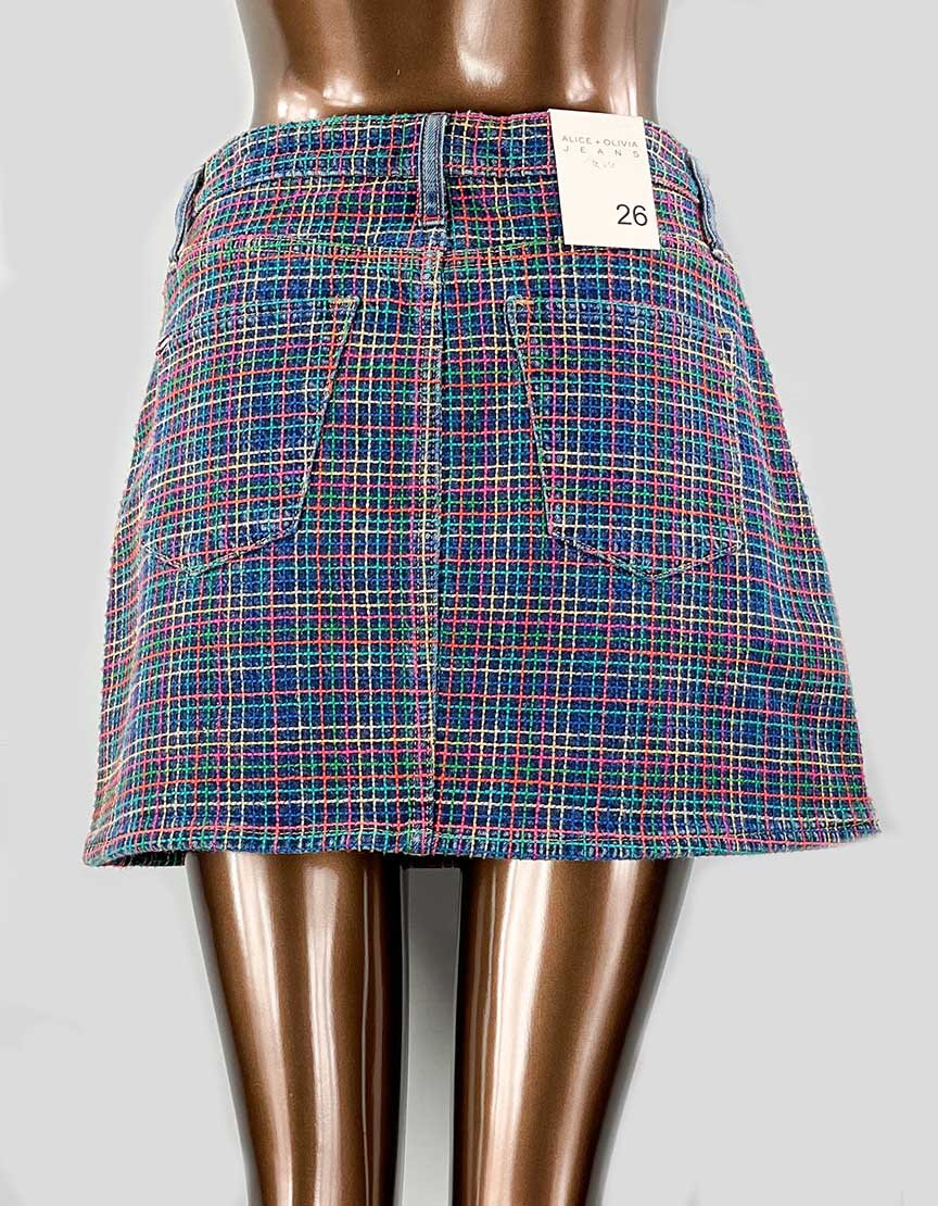 Alice + Olivia Jeans Mini Skirt - 26 US