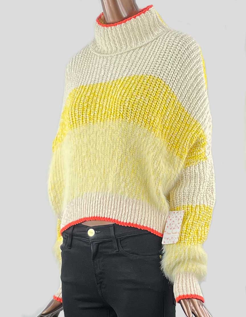 FREE PEOPLE Sunbrite Cotton Blend Sweater - Small
