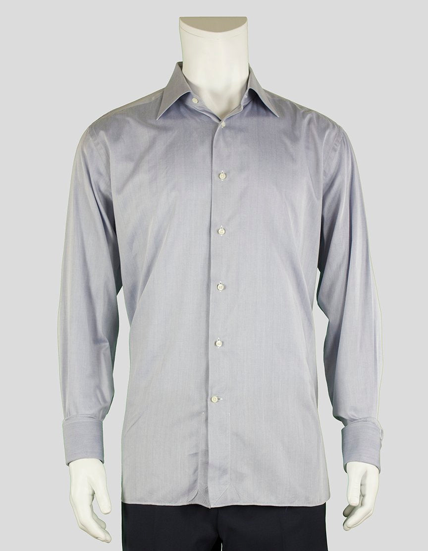 Ermenegildo Zegna Button Down Dress Shirt - 17 | 43 US Ermenegildo Zegna Button Down Dress Shirt - 17 | 43 US