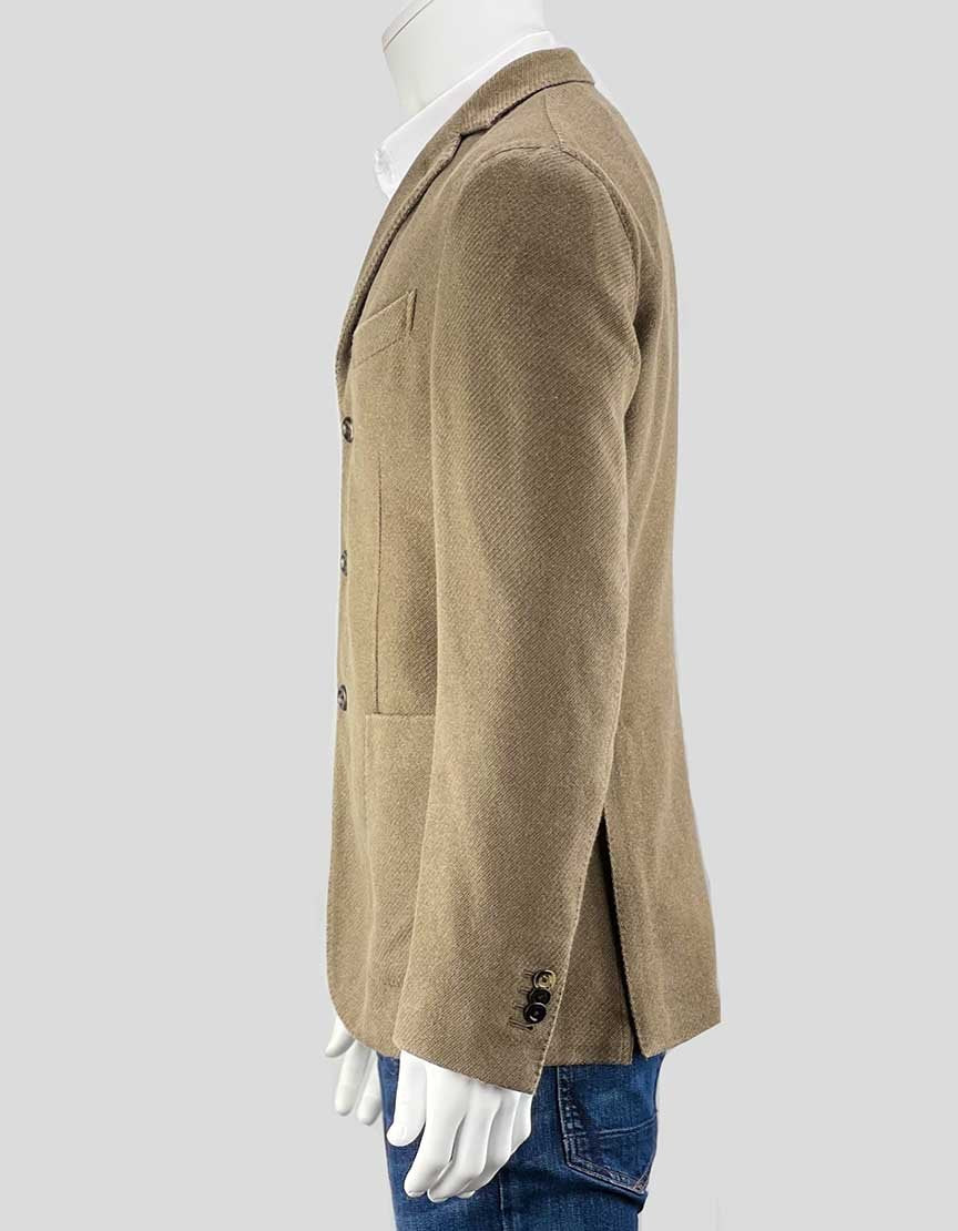 Boglioli Men's Deconstructed K Jacket Sport Coat In Cashmere Size 38 US
