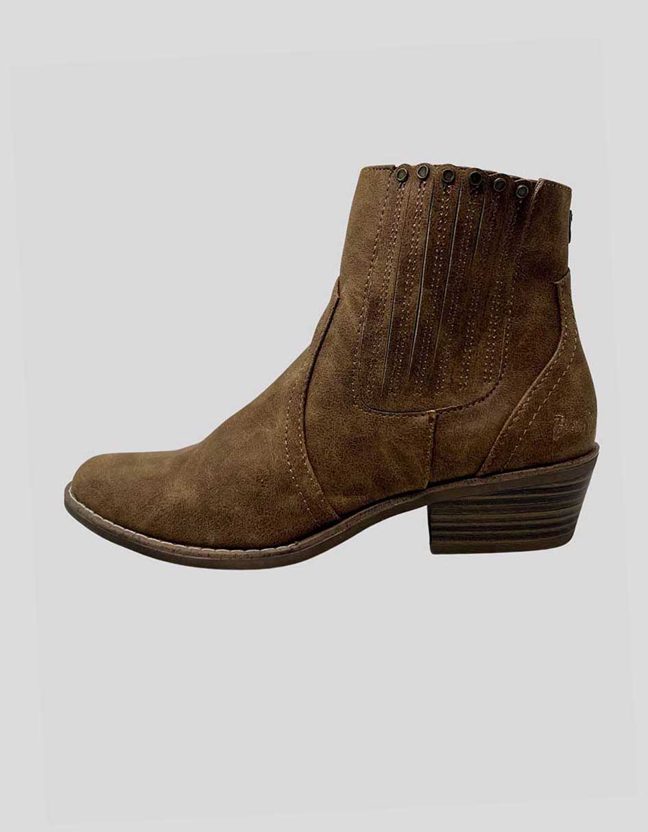 Blowfish Malibu brown vegan leather ankle boots 8.5 US LuxAnthropy