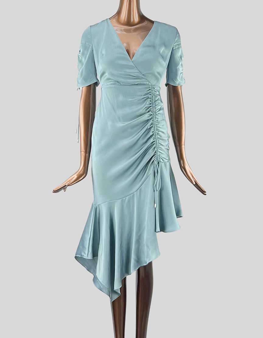 ever new satin dress Ever New high neck satin maxi dress in lemon