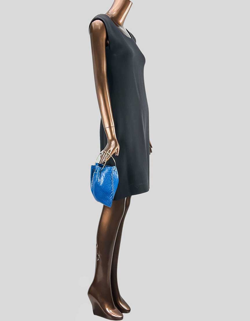 THE ROW Flat Micro Circle Leather Tote
