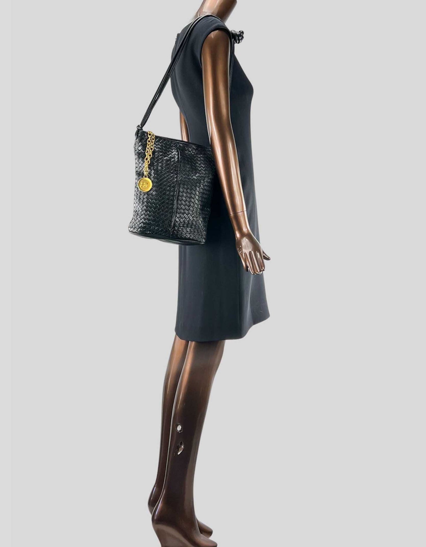 Jay Herbert Sharif Woven Bucket Bag