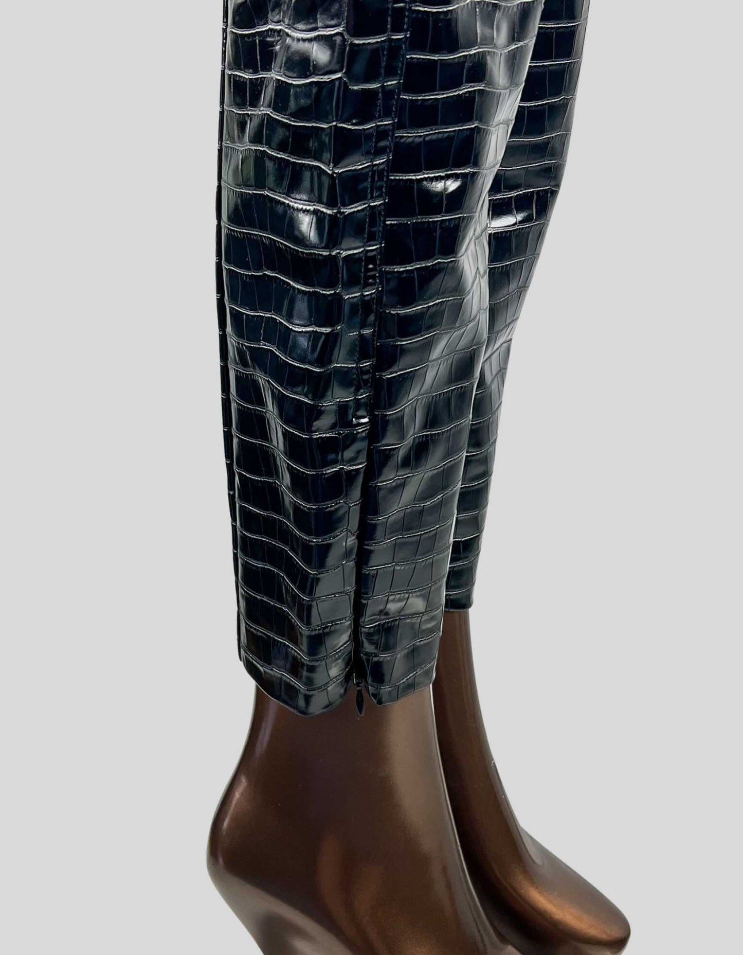 ROTATE BIRGER CHRISTENSEN Animal Print Skinny Leg Pants - 8 US