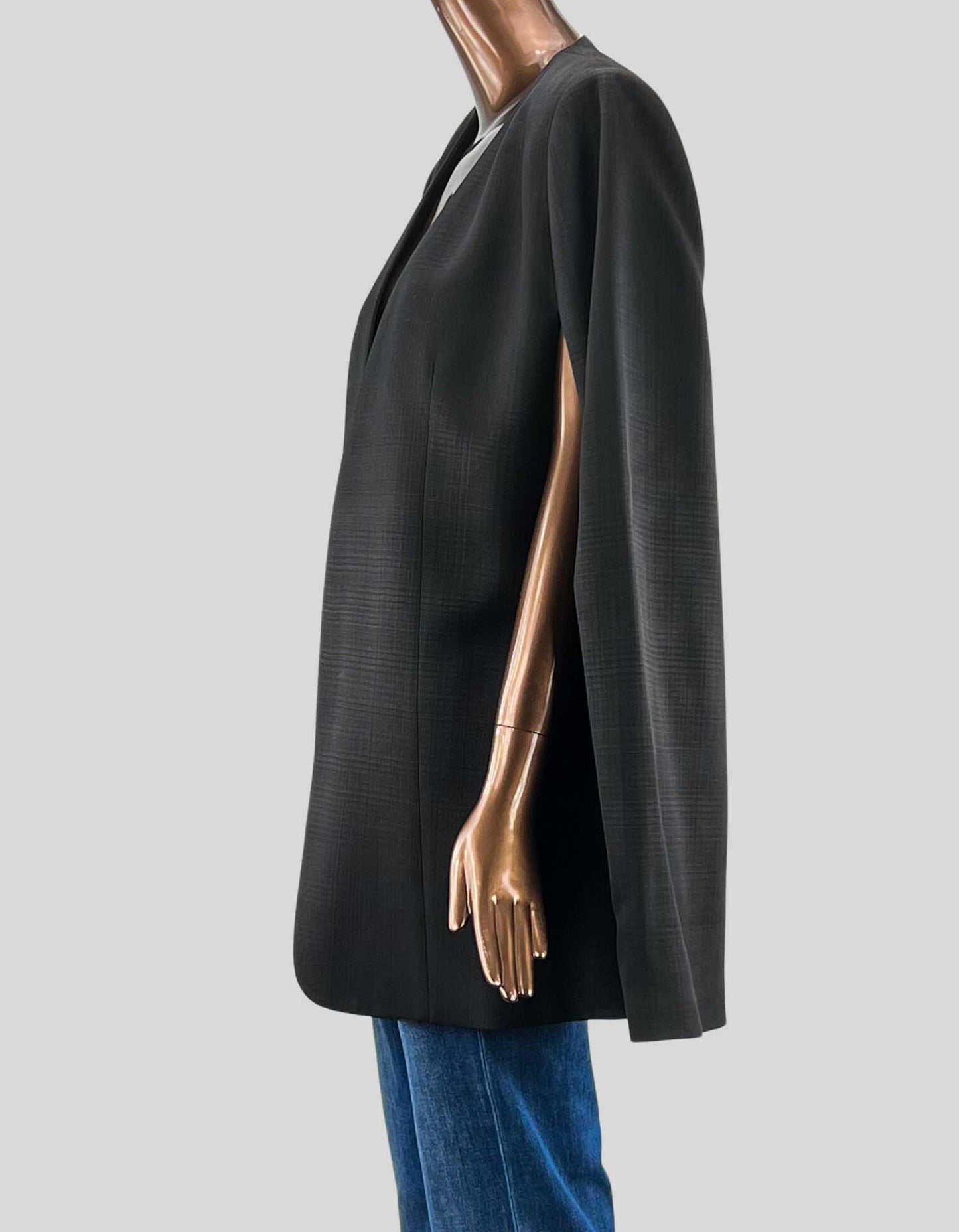 Totême Black Dinner Cape Blazer - M | 6 US | 38 FR
