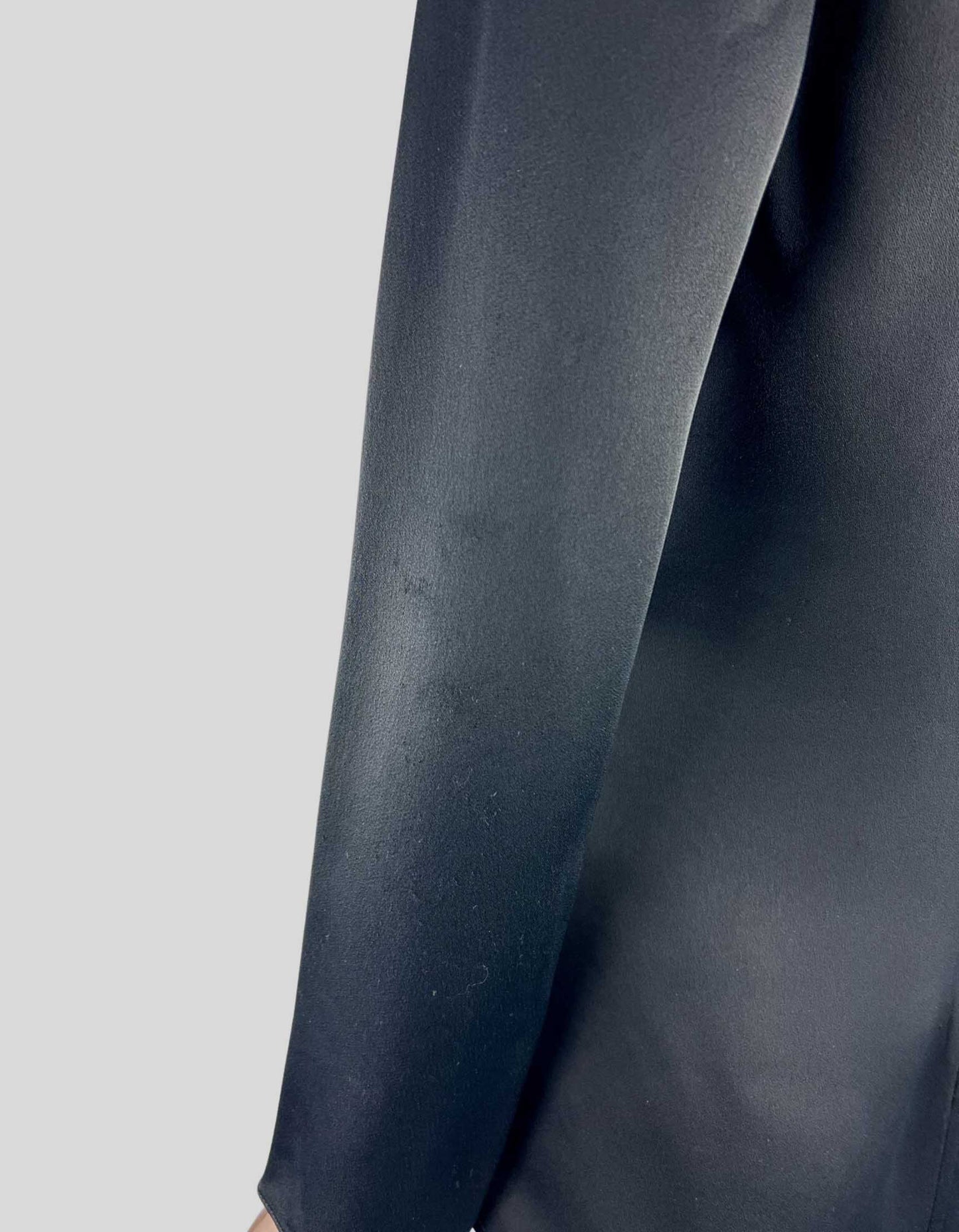 KHAITE mock neck long sleeve top with slouchy bow detail - 4 US