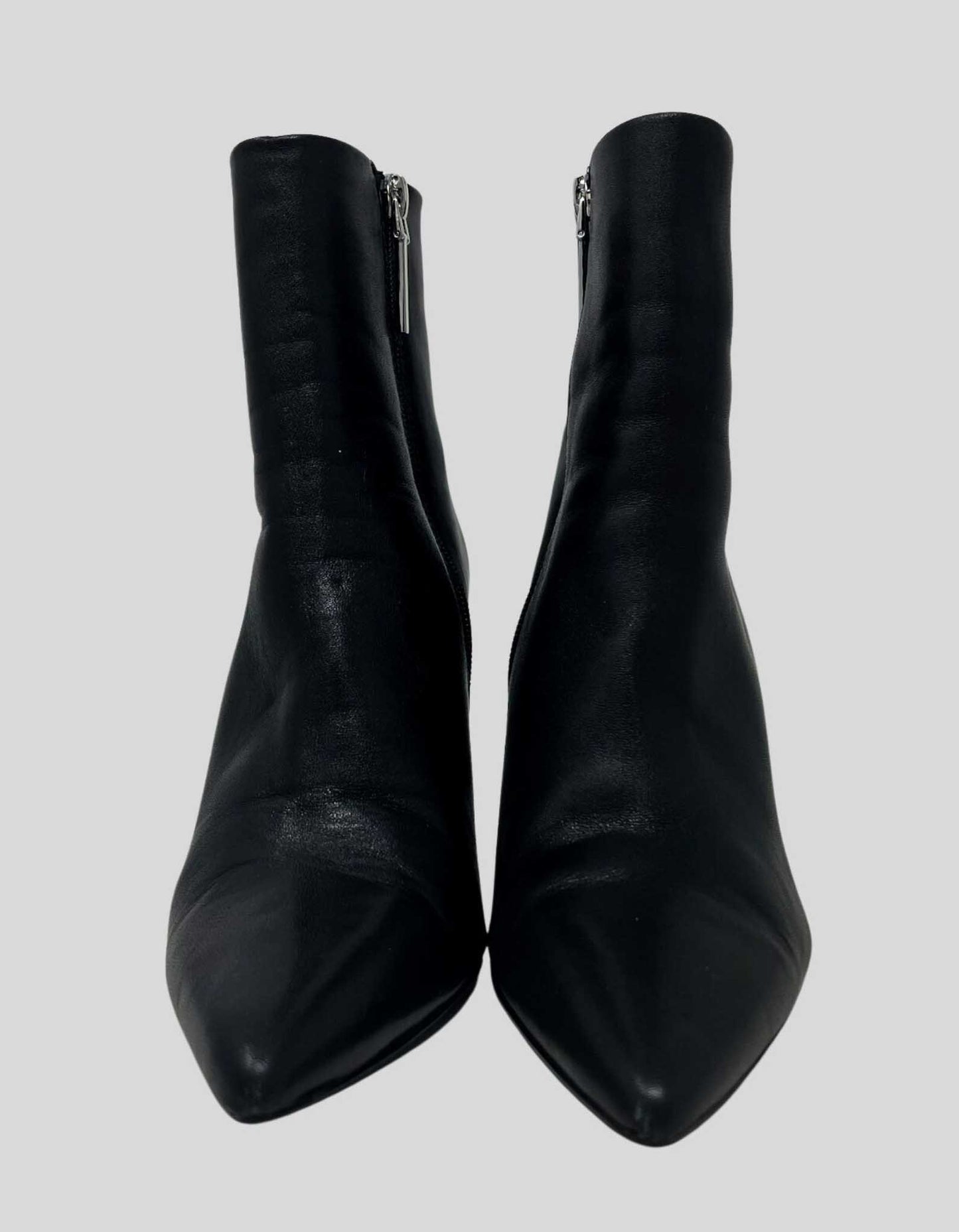 ZARA Leather Wedge Ankle Boots - 37 IT | 7 US