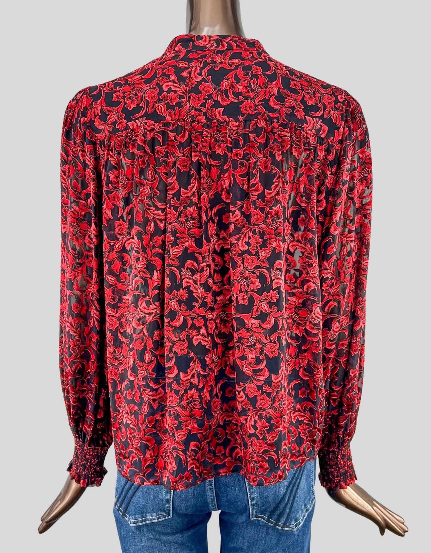 ALICE + OLIVIA Floral Print Blouse - Small | Peite