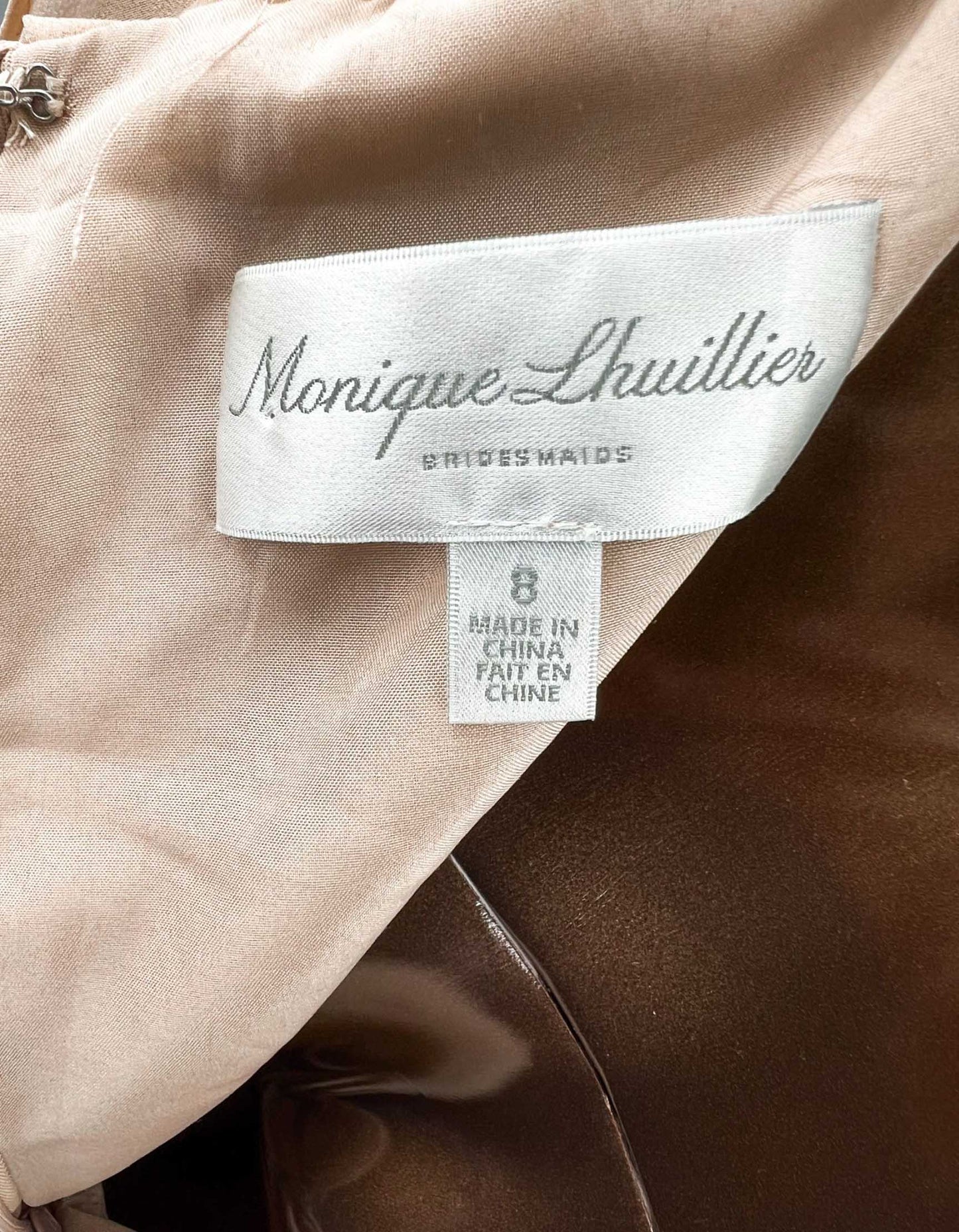 MONIQUE LHUILLER Halter Gown - 8 US