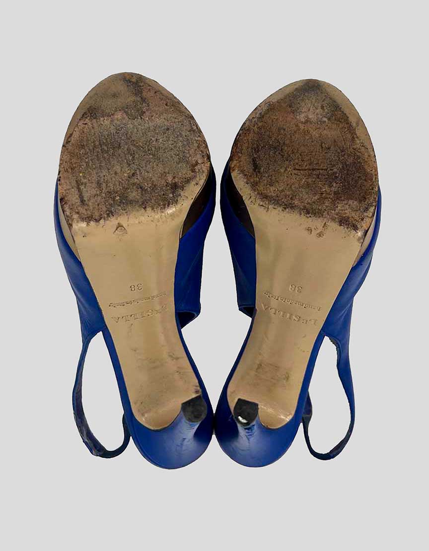 LE SILLA Platform Slingback Heels - 38 IT | 8 US