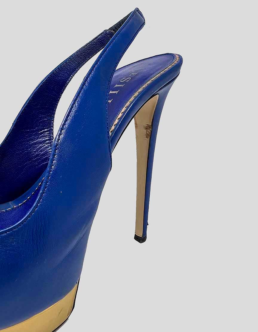 LE SILLA Platform Slingback Heels - 38 IT | 8 US