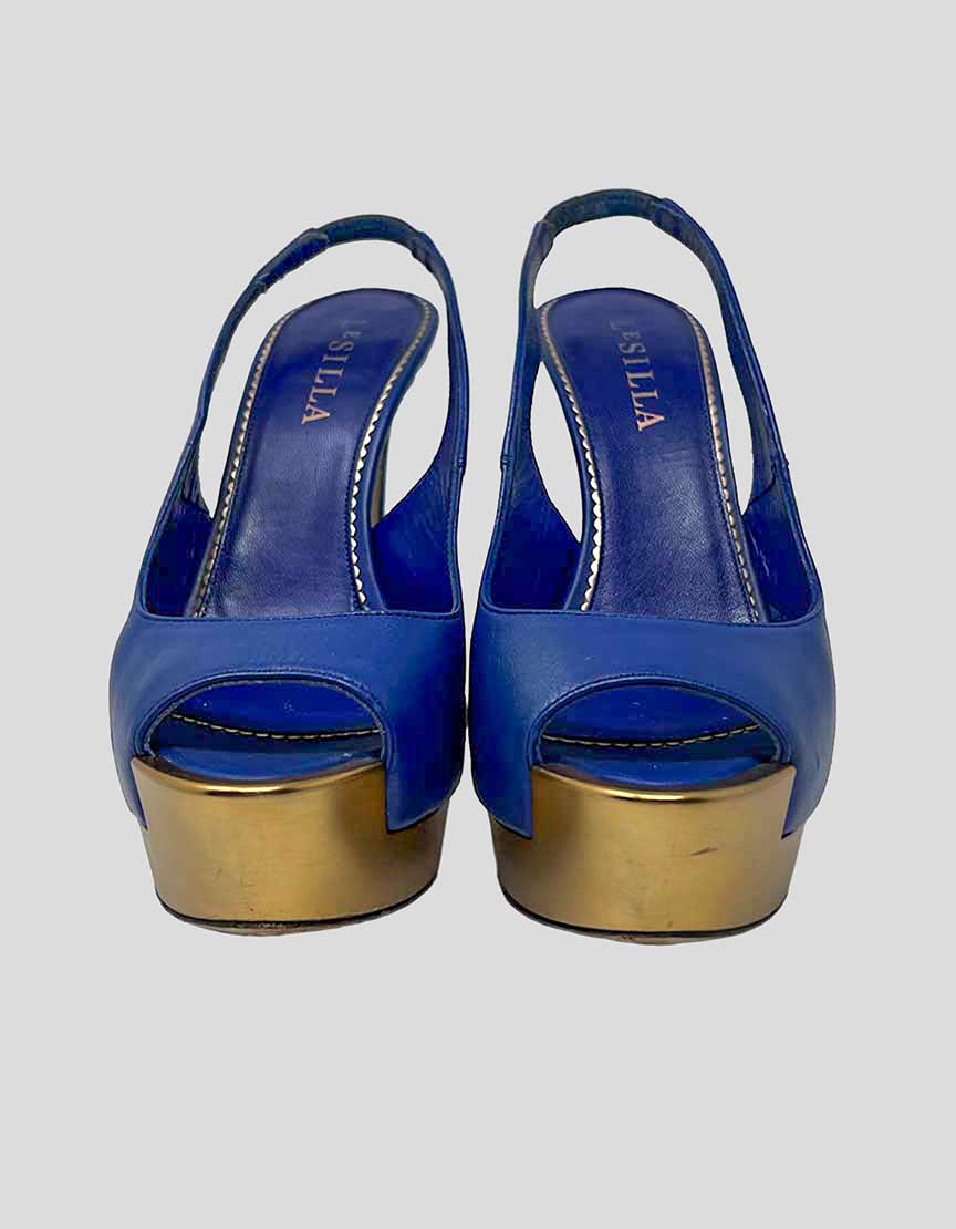 LE SILLA Platform Slingback Heels - 38 IT | 8 US
