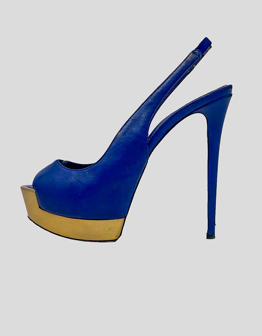 LE SILLA Platform Slingback Heels - 38 IT | 8 US