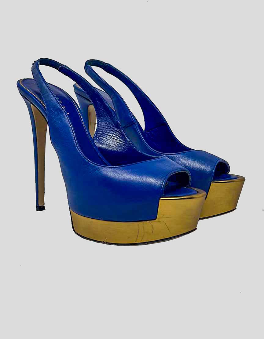 LE SILLA Platform Slingback Heels - 38 IT | 8 US