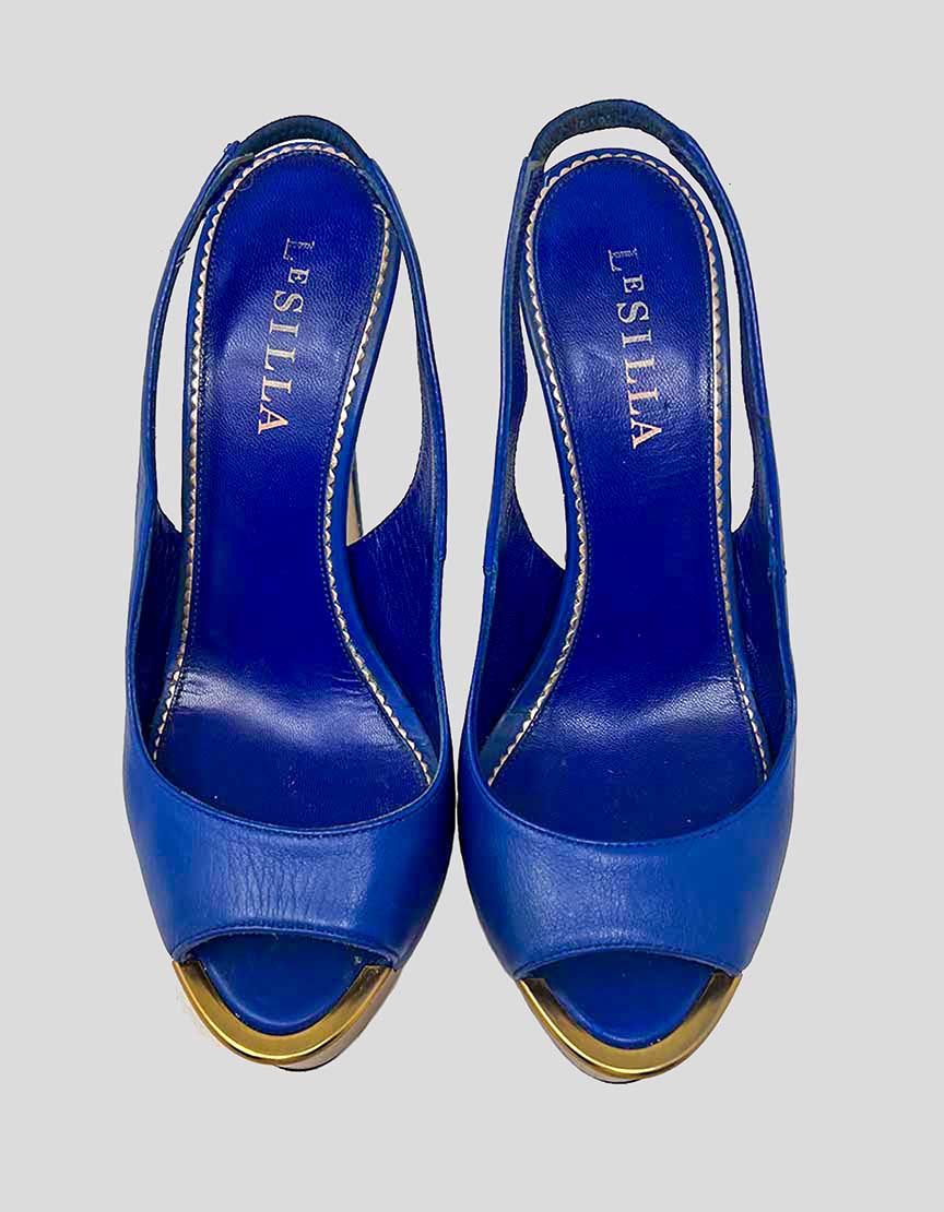 LE SILLA Platform Slingback Heels - 38 IT | 8 US