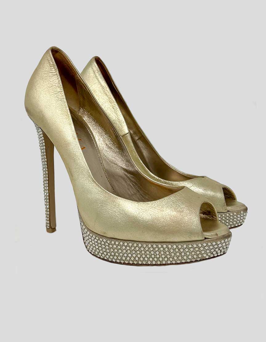 LE SILLA Peep Toe Pumps- 38 IT | 8 US