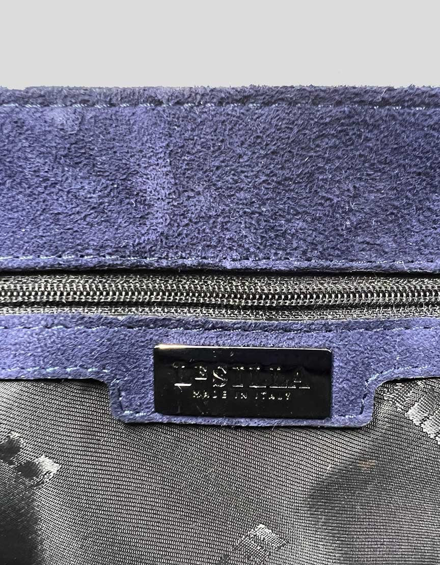 LE SILLA Blue Suede Evening Bag