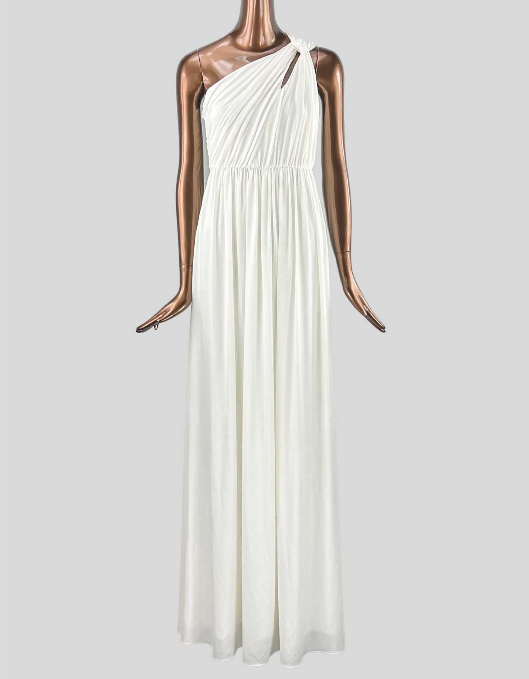 HALSTON Michaela Shirred Gown - 2 US LuxAnthropy HALSTON Michaela Shirred Gown - 2 US LuxAnthropy