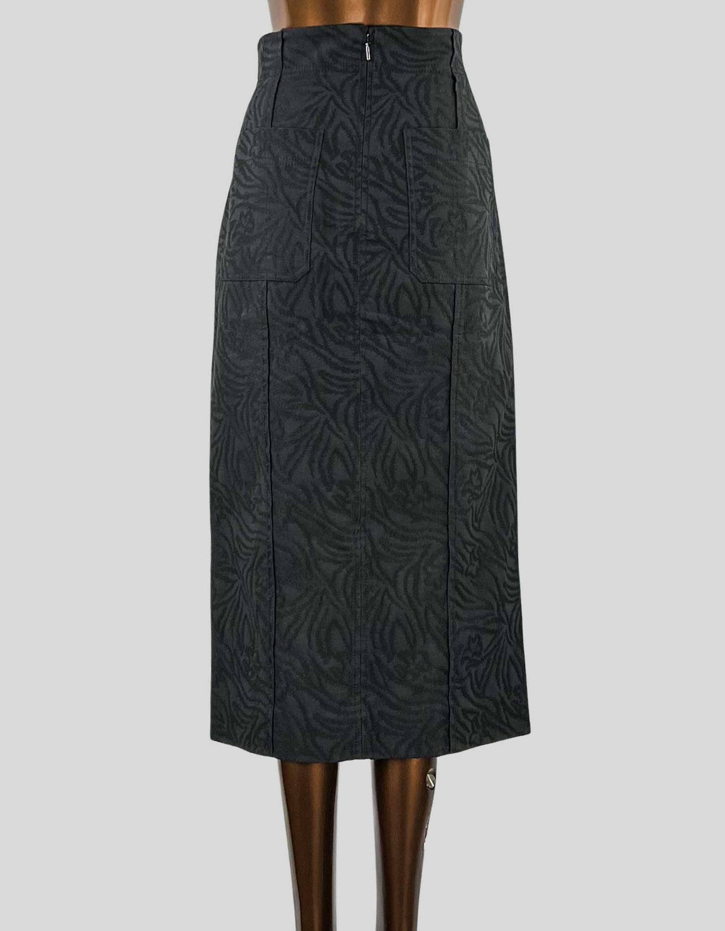 REBECCA TAYLOR Zebra Fleur Skirt - 6 US