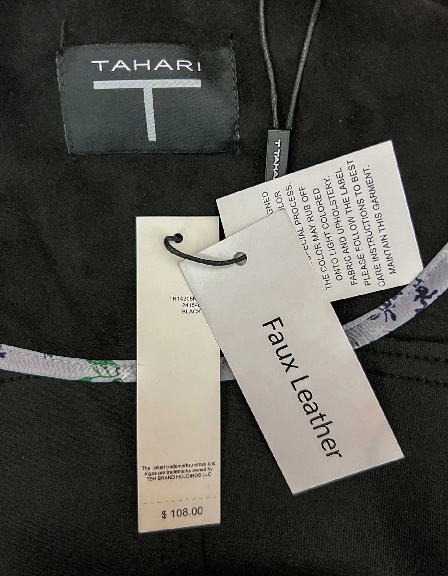 T TAHARI Faux Suede Moto Jacket w/ Tags - Medium