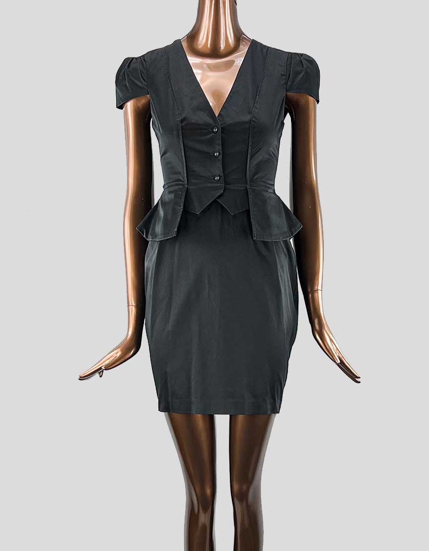 ALEXANDER McQUEEN V-Neck Mini Dress - 40 IT | 4 US