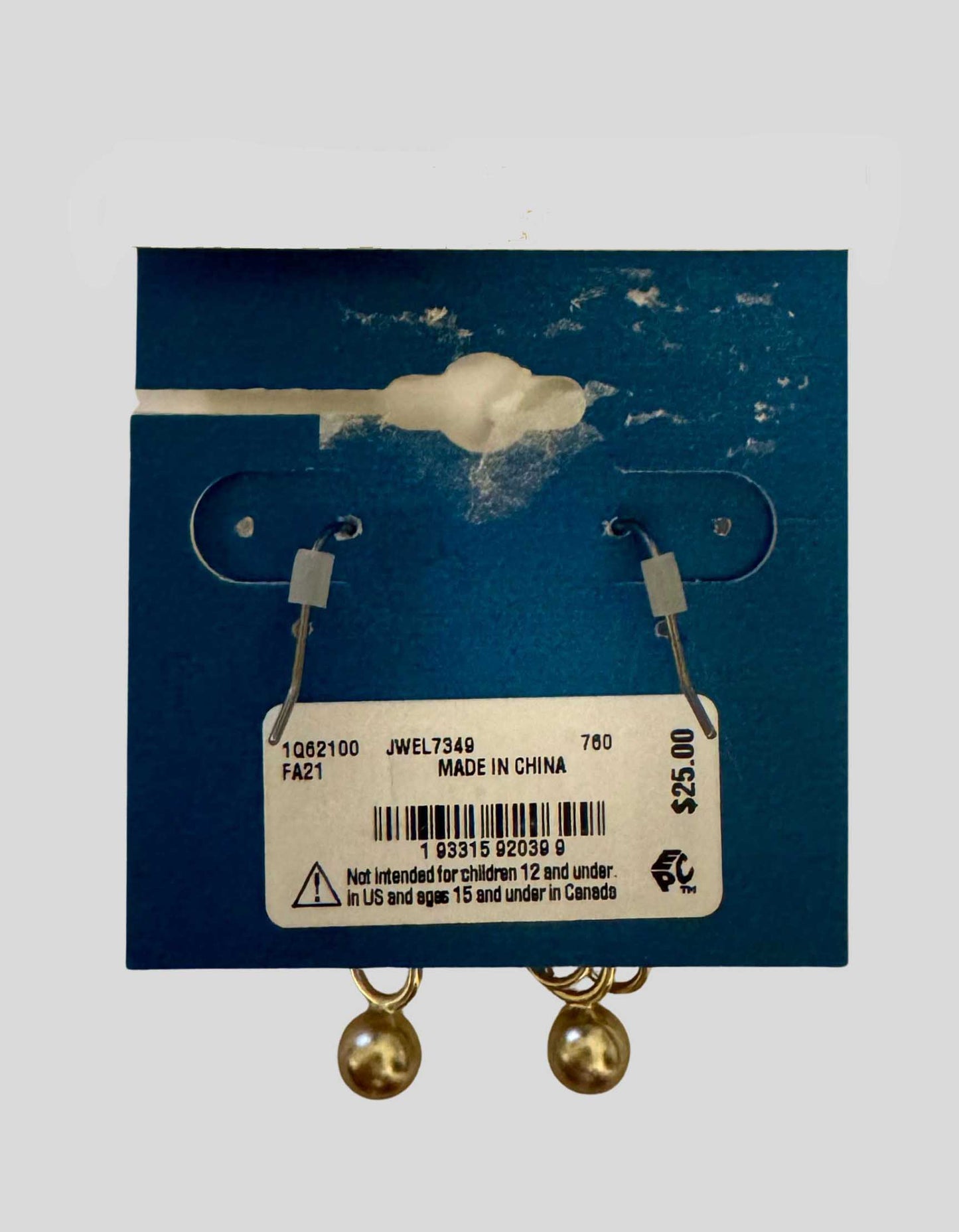 LUCKY BRAND Silver and Gold Dangling Earrings w/ Tags - LuxAnthropy