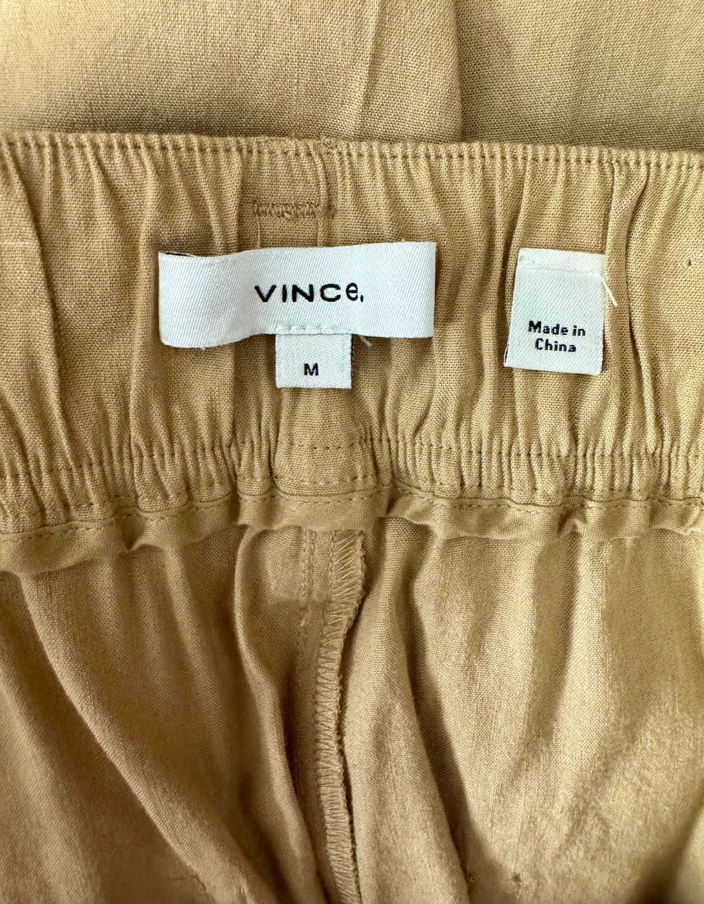VINCE Wide-Leg Cotton Cargo Pants - Medium