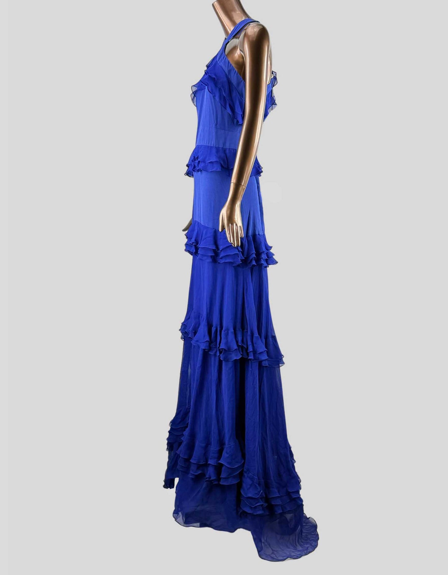 PRABAL GURUNG Sleeveless Halter Tiered Gown w/ Tags - 8 US