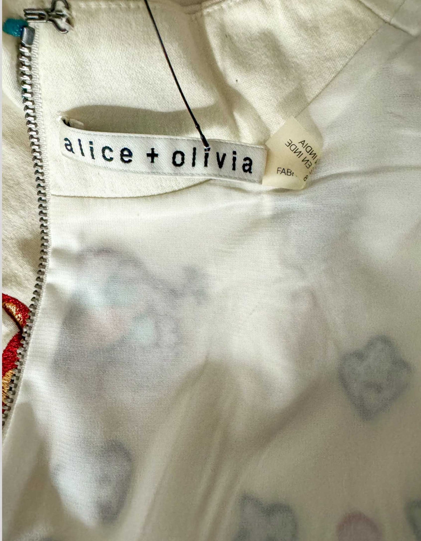 ALICE + OLIVIA Floral embroidered midi dress - 8 US